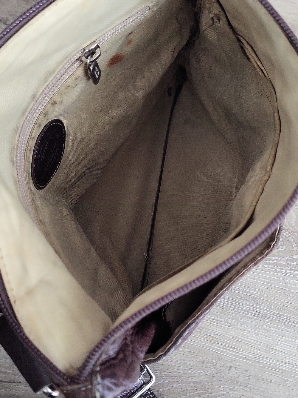 Vintage 90s/00s Roots "Venetian Village" Crossbody Bag - Made in Canada - Picture 8 of 12